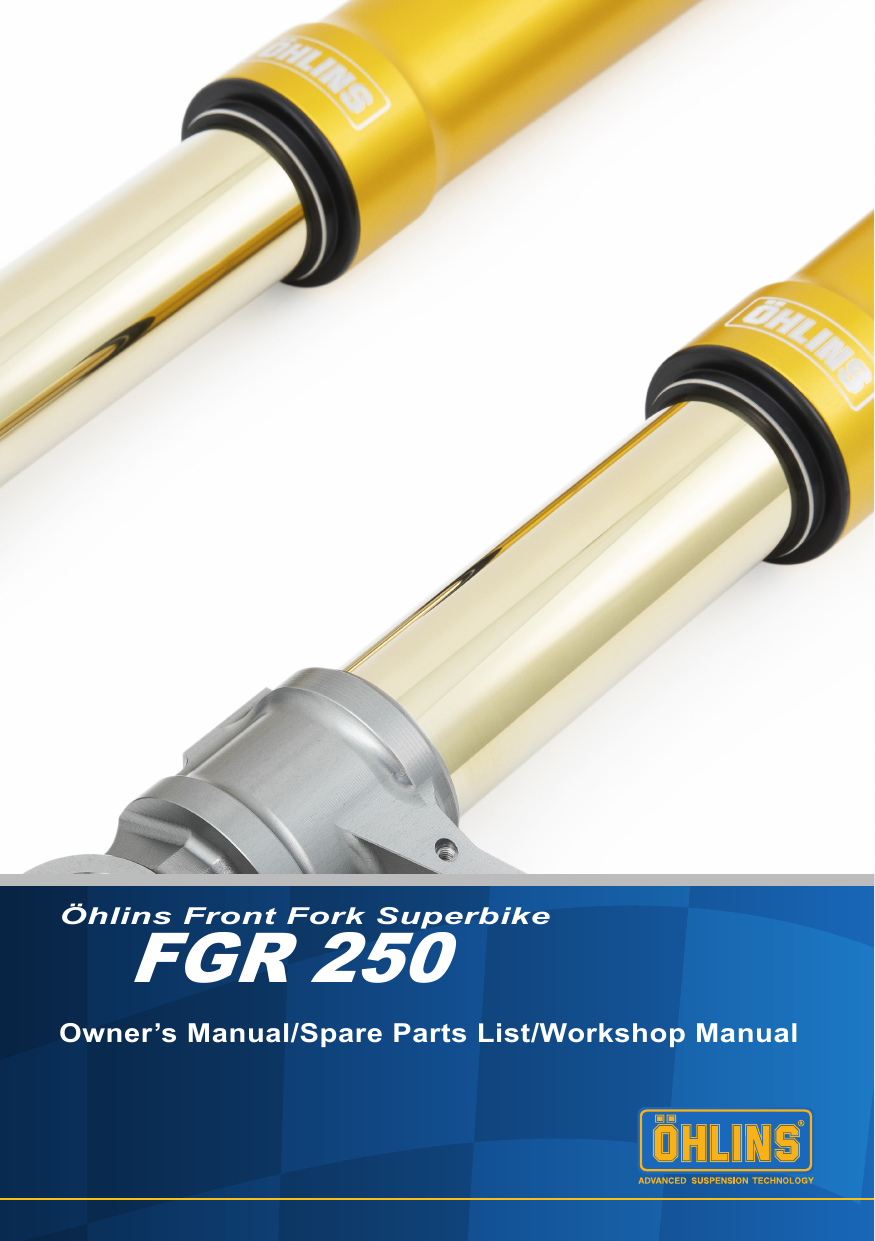 Ohlins FGR 250 Universal Superbike Front Forks - FGR 250