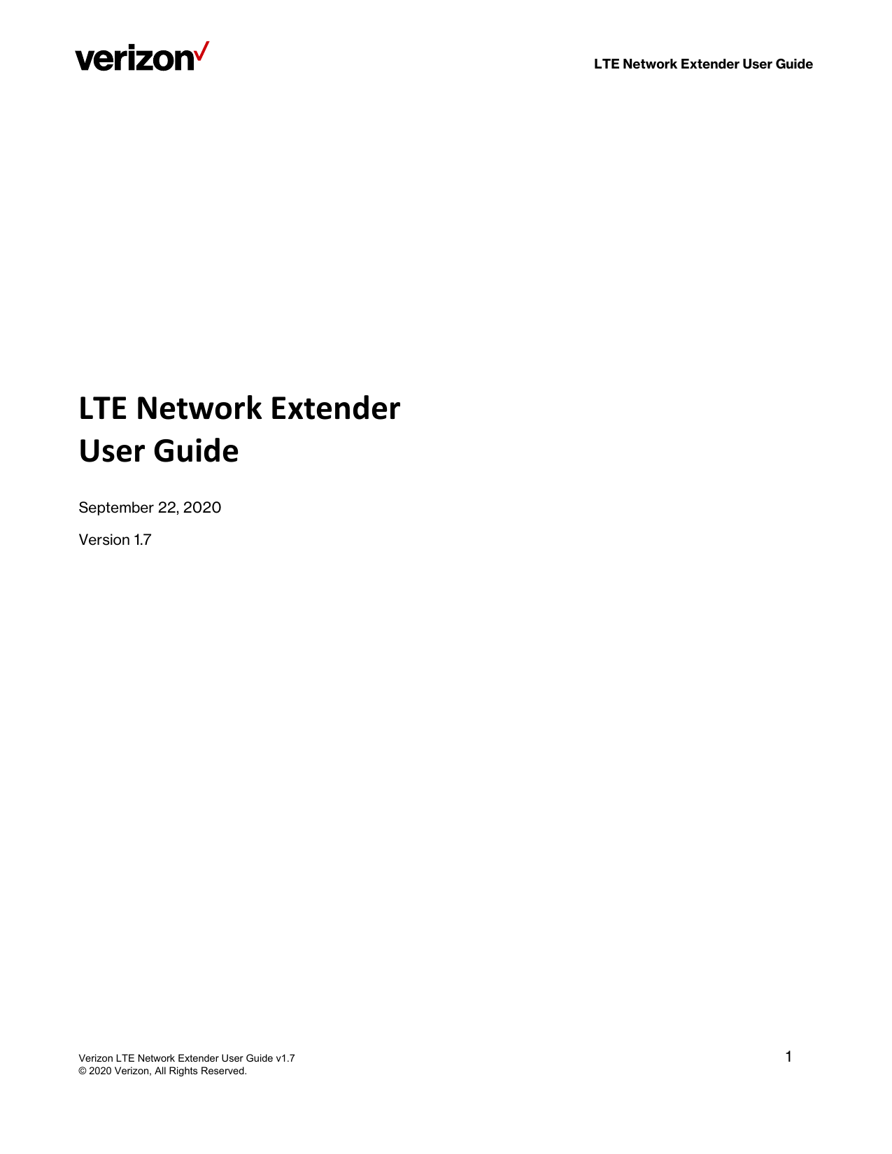 Verizon LTE Network Extender User Guide Manualzz