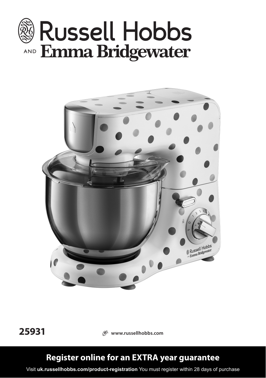 Russell Hobbs Allure Hand Mixer 18275 Blenders, Mixers & Food Processors Hand Mixers