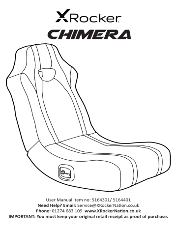 x rocker chimera gaming chair instructions