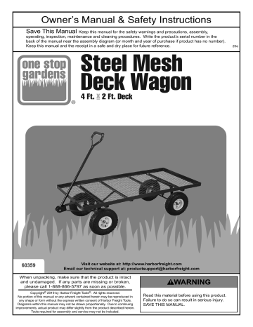 one stop gardens cart