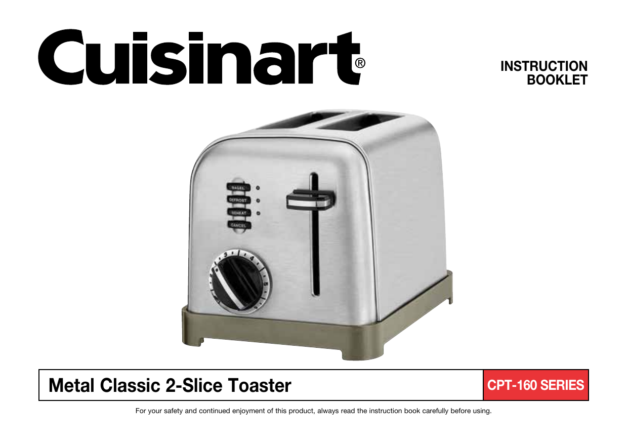 Cuisinart Toaster Style - CPT160SE - defrost function - 6 settings -  Frosted Pearl