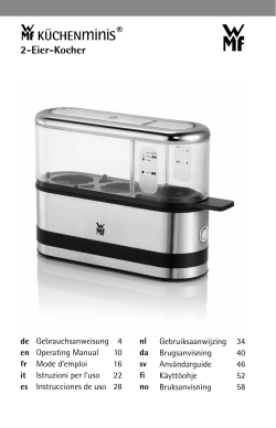 wmf egg cooker how to use