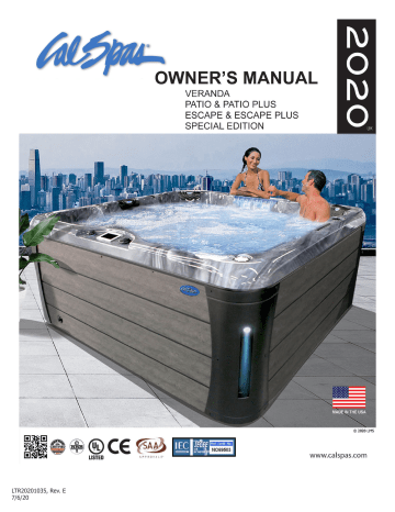 Cal Spas Portable Spa 2020 Owner's Manual | Manualzz