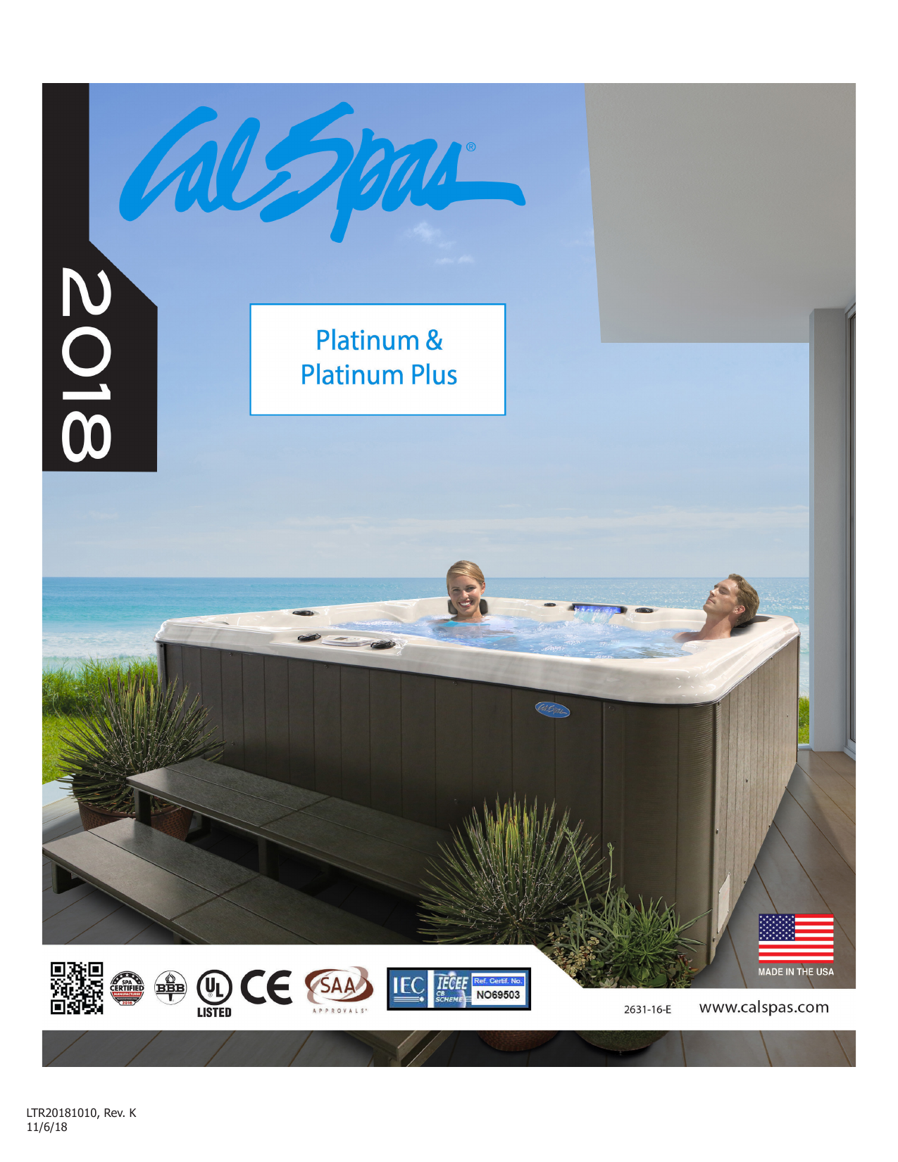 Cal Spas Platinum Spa 2018 Owner's Manual | Manualzz