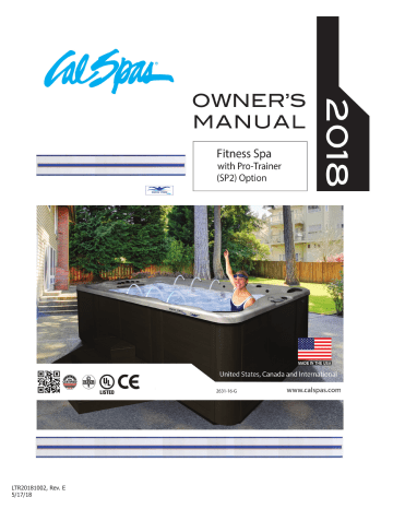 Cal Spas Swim Spa 2018 Owner's Manual | Manualzz