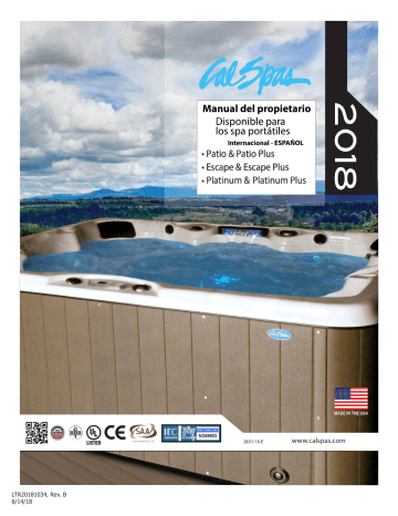 Cal Spas Portable Spa 2018 El Manual Del Propietario | Manualzz