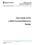 Semtech Corecell ref design LoRa&reg; Gateway User Guide