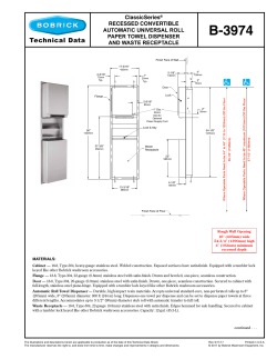 Bobrick B-3974 - Installation Instructions, Instructions, Manual ...