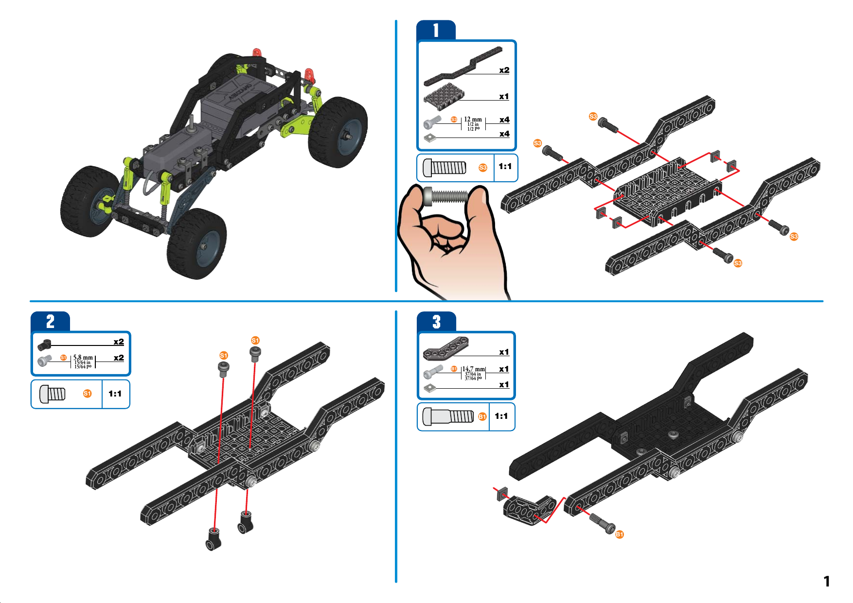 Meccano off best sale road racer instructions