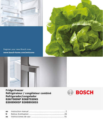 Bosch Benchmark B30BB930SS Benchmark Series 30 Inch Smart Counter Depth Refrigerator Manual | Manualzz