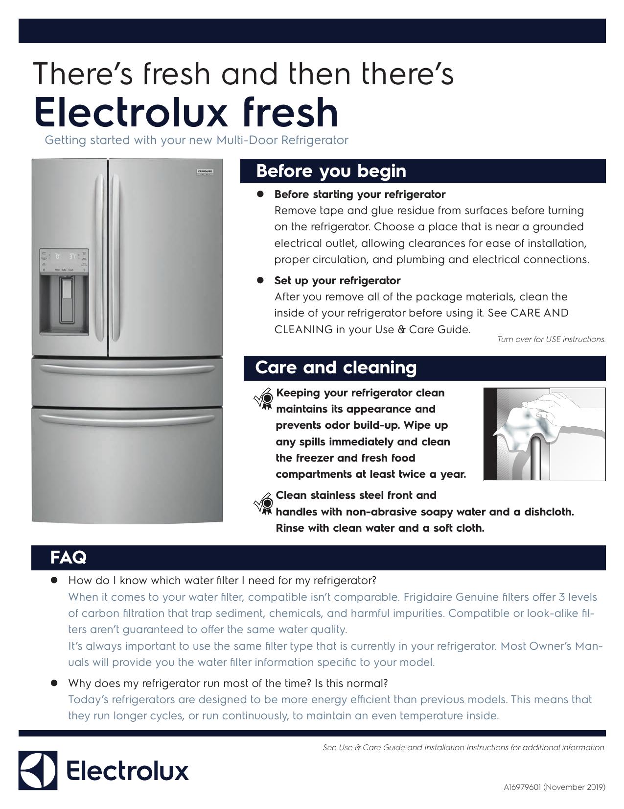 Electrolux Ermc2295as Ermc2295as Quick Start Guide Manualzz