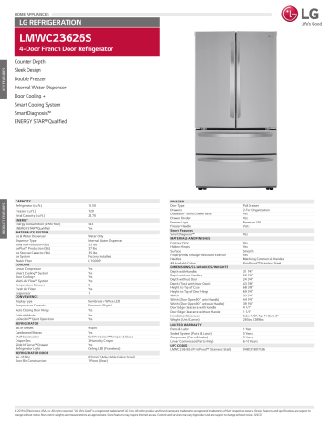 Lg Lmwc23626s Specification Manualzz
