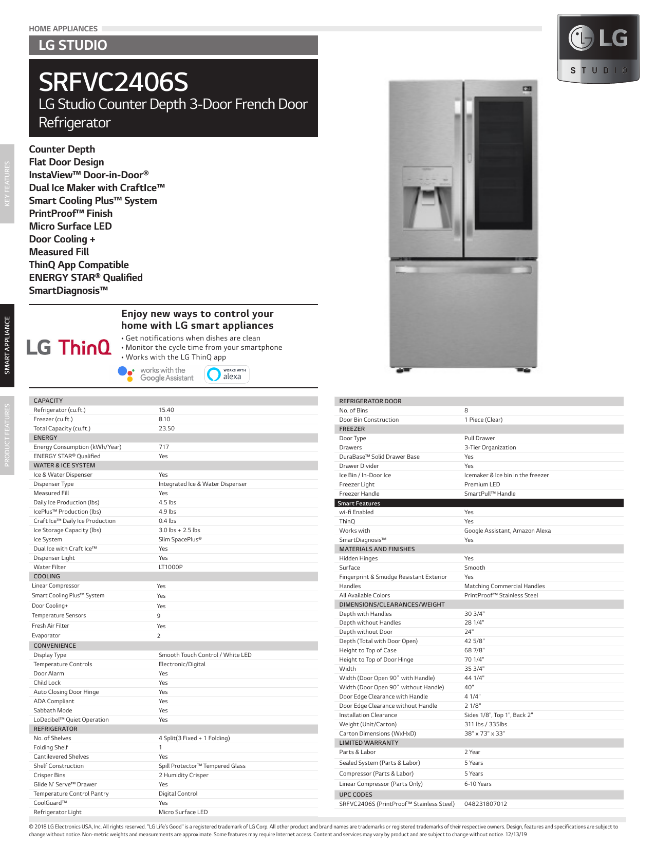 lrfxc2416s dimensions