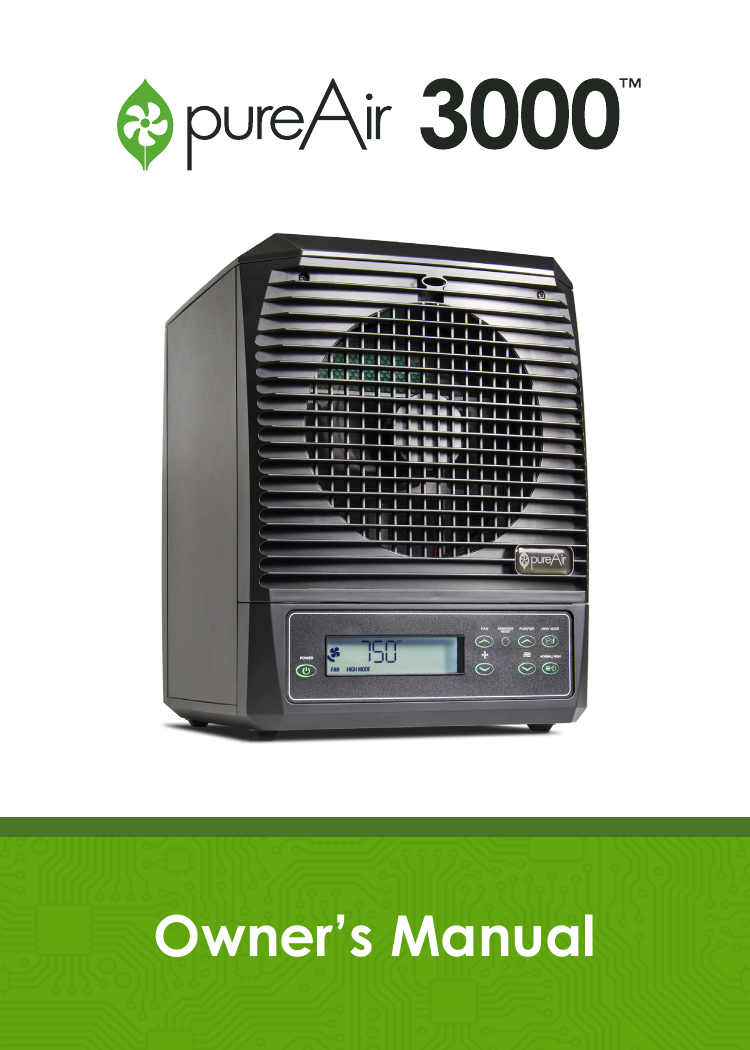 GreenTech PUREAIR3000 pureAir 3000 Whole Home Purifier Manual Manualzz