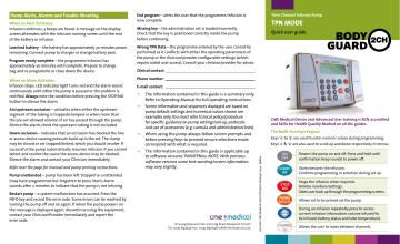 Bodyguard 2ch Twin Channel Infusion Pump Tpn Mode Quick Guide Manualzz