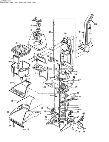 Hoover F5806 Vacuum Cleaner Owner's 