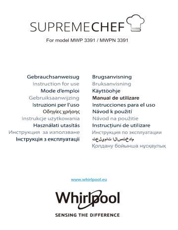 DUAL CRISP. Whirlpool MWP 3391 SB Supreme Chef | Manualzz