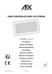 afx light PRO-STROBE DMX STROBE Bedienungsanleitung