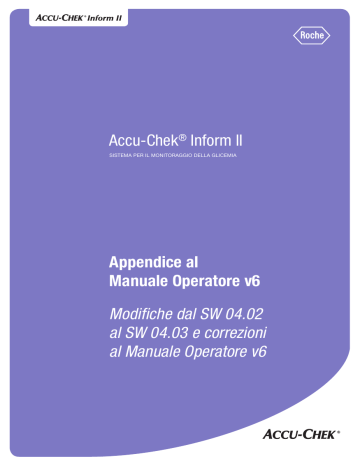 Comunicazioni WLAN con crittografia TLS. Roche ACCU-CHEK Inform II