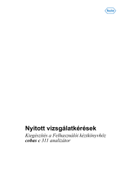 Roche cobas c 311 - Operator's manual, quick guide, Reference guide