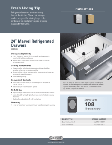 24-in Outdoor Built-in Refrigerated Drawers