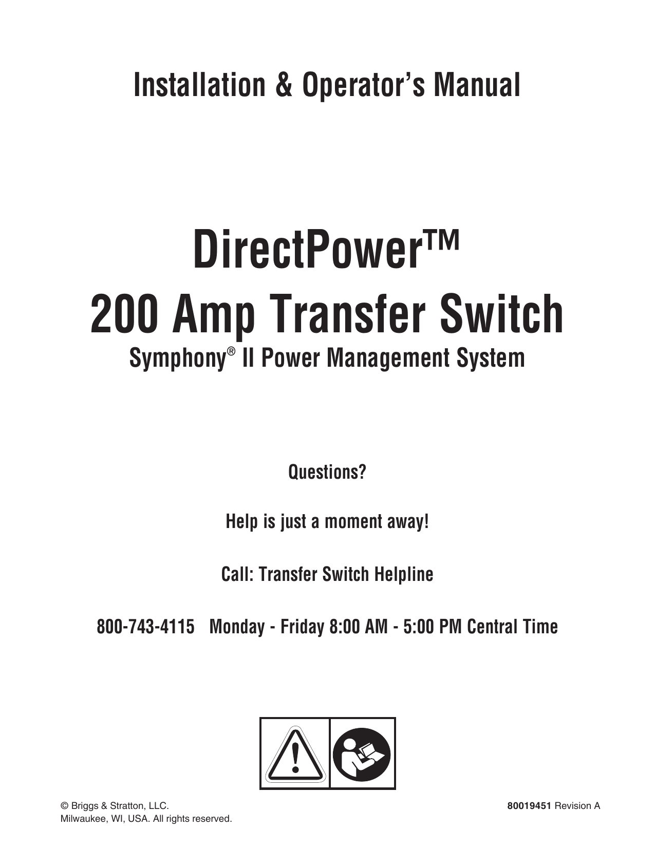 Transfer Switch Wiring Diagram Simplicity 071095 00 071095 01 071094 00 071094 01 Transfer Switch Wiring Diagram