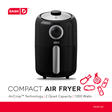 Dash Compact 2Qt Air Fryer Owner's manual | Manualzz