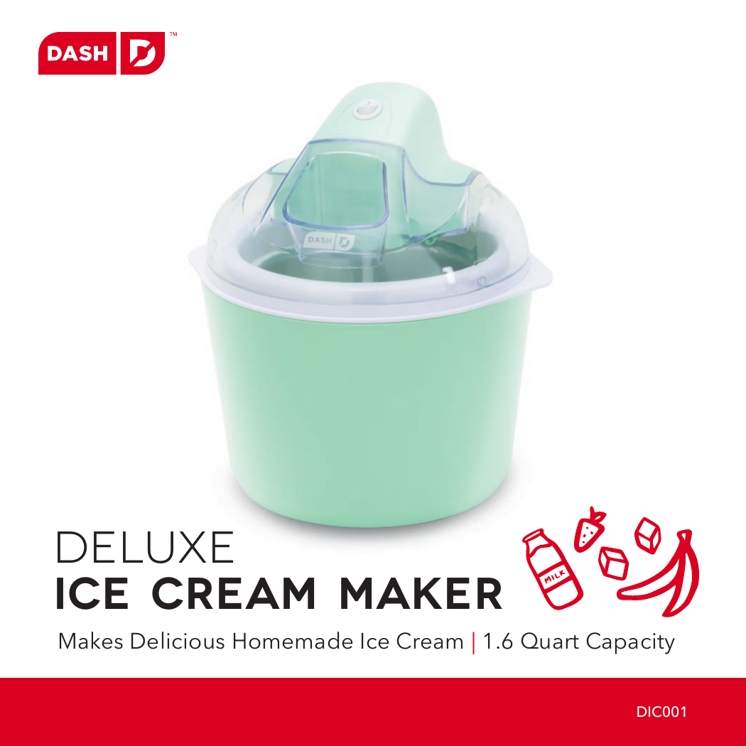 Dash Deluxe Ice Cream Maker Owner's Manual Manualzz