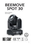 BEE STAR BEEMOVE SPOT 30 Manual - Lighting Effects, DMX, Gobos &amp; More