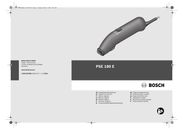 Bosch PSE 180 E Original Manual | Manualzz