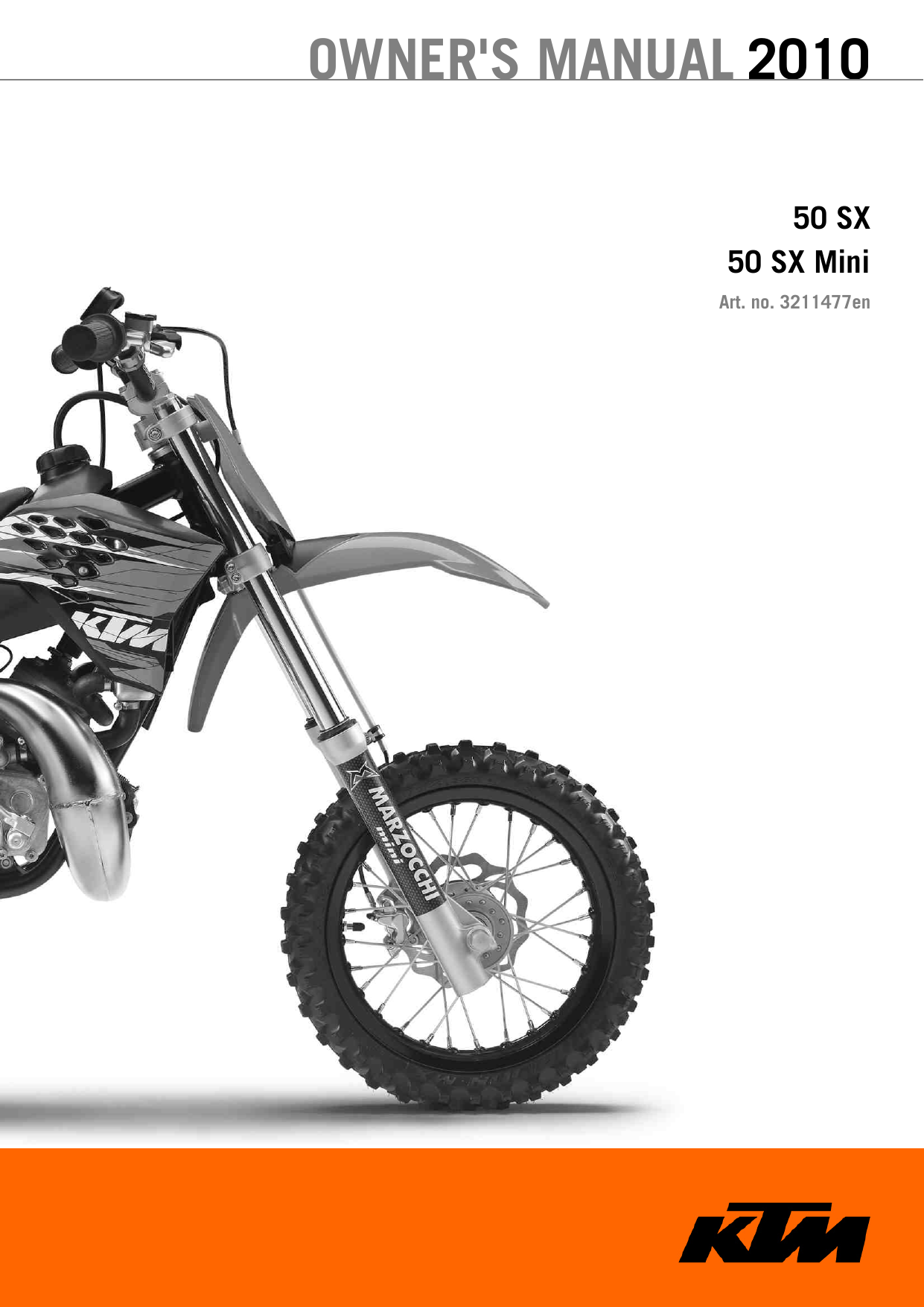 KTM 50 SX MINI Owner Manual | Manualzz