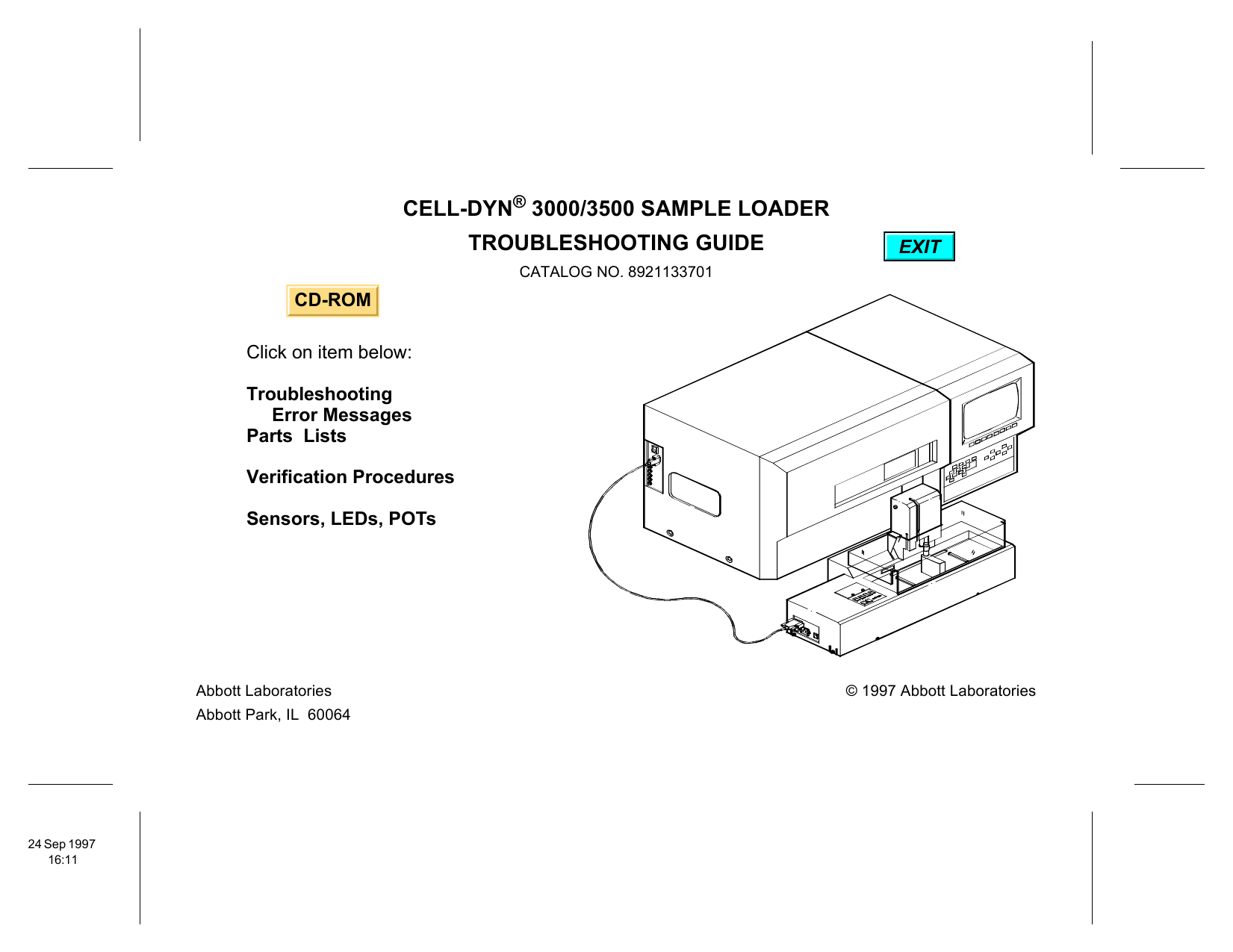 Abbott Cell Dyn 3000 Cell Dyn 3500 Troubleshooting Manual Manualzz