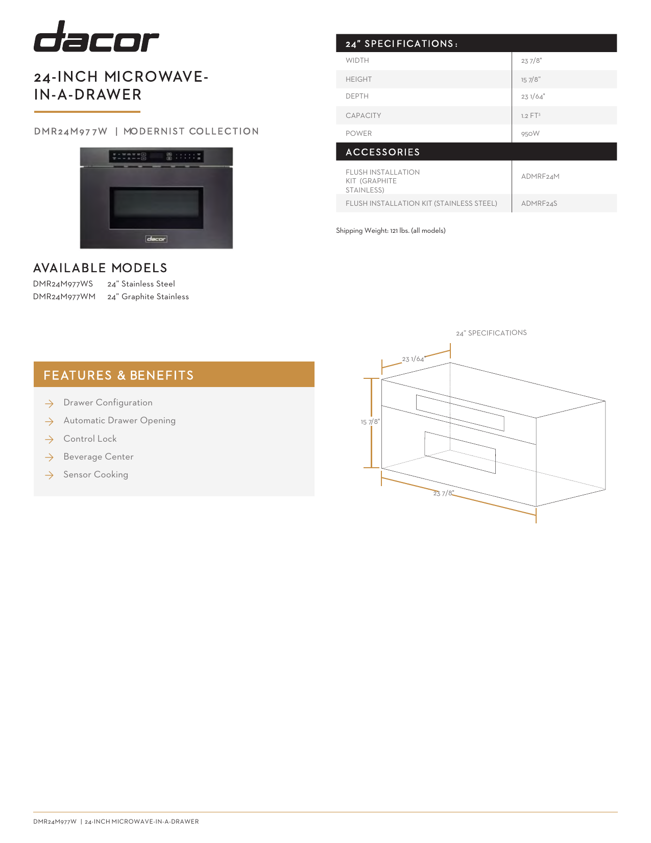 dacor dmr microwave drawer