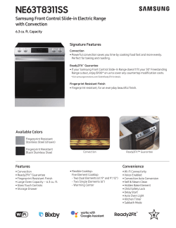 Samsung Front Control Slide-in Electric Range - User manual | manualzz.com