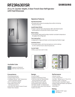 Samsung Rf23r6301sr Specification User Manual User S Manual Manualzz Com