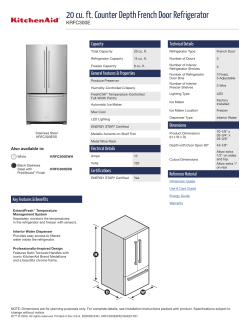 Kitchenaid Krfc300ess Owner S Manual Specification User Guide User Manual Manualzz Com