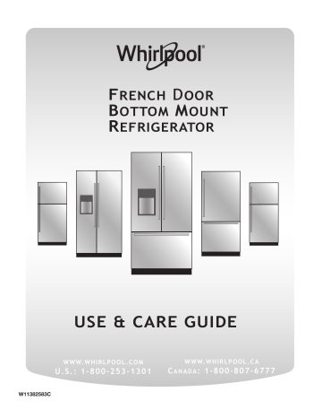 Whirlpool WRF757SDHV French Door Refrigerator Guide | Manualzz