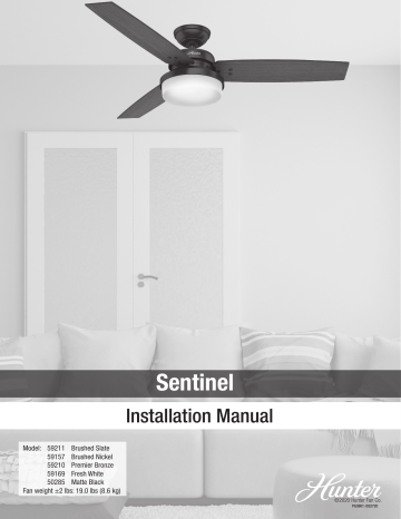 Hunter 59210 Ceiling Fan Installation Manual Manualzz Hunter 59210 Ceiling Fan Installation, Hunter Ceiling Fan Downrod Guide