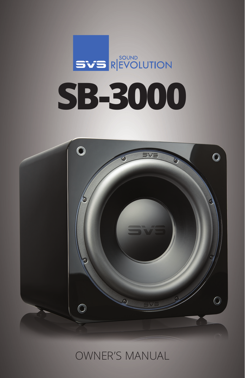 Svs Sb3000gb Subwoofer Owner S Manual Manualzz