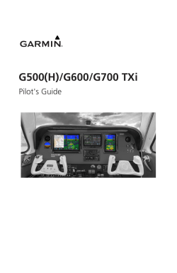 Garmin G500H TXi - Owner's manual, Reference guide, User manual