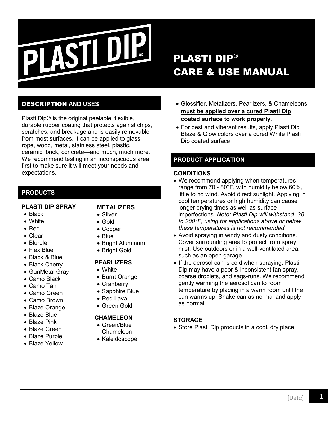 plasti dip manual