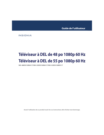 Insignia NS-55D510NA17 User manual | Manualzz