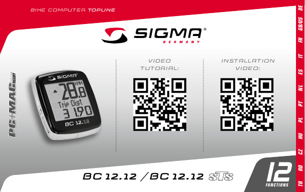 SIGMA SPORT BC12.12 STS Owner s manual Manualzz