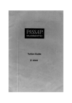 Passap Duomatic Tuition Z.2343 Owner Manual