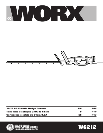 WORX WG212 3.8 Amp Electric 20