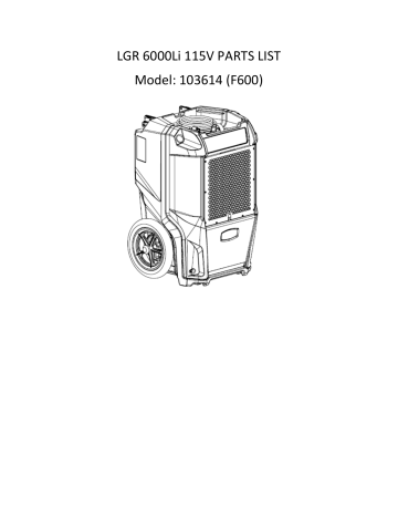 Dri-Eaz LGR 6000Li Guide | Manualzz