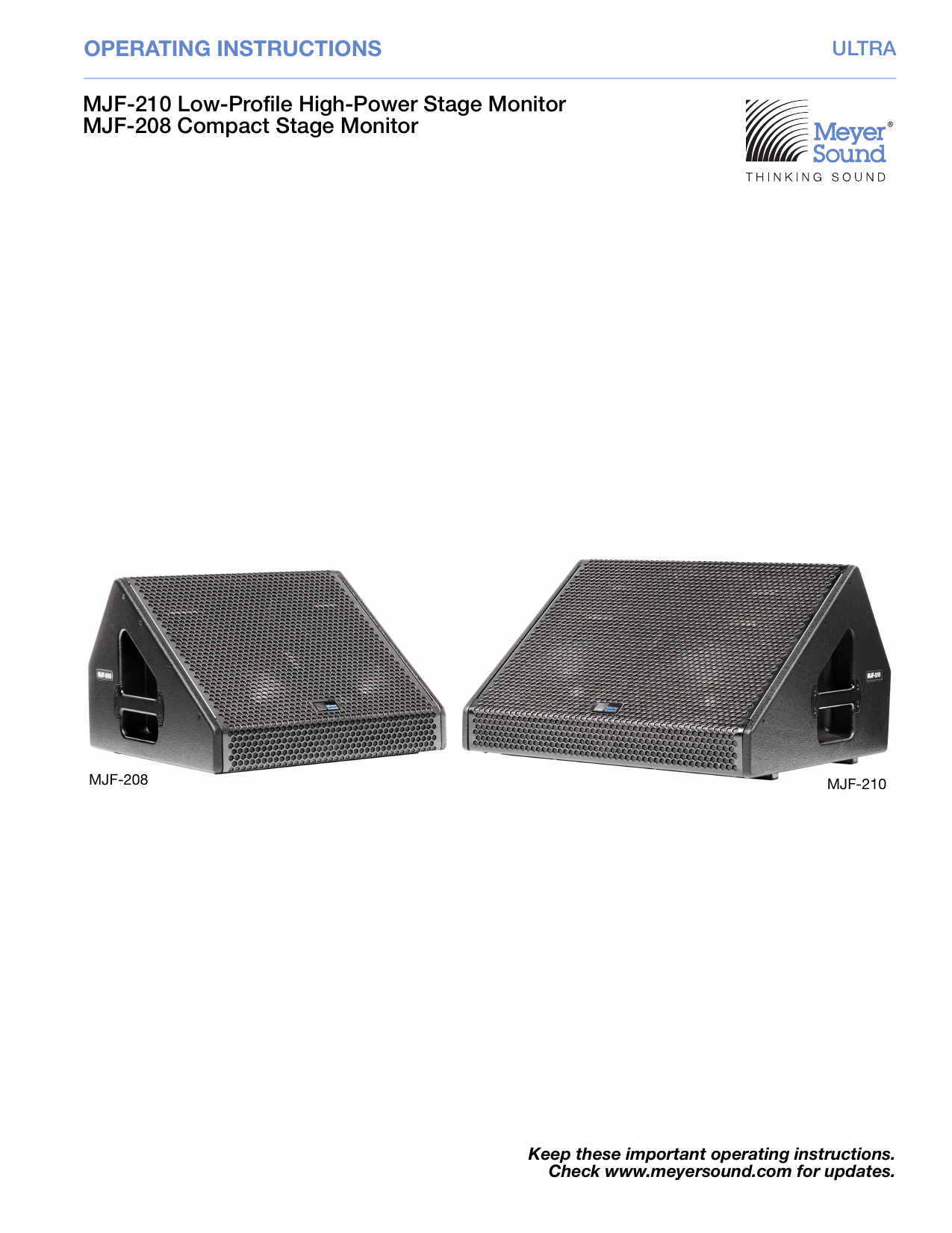 Meyer Sound MJF High-Power Stage 