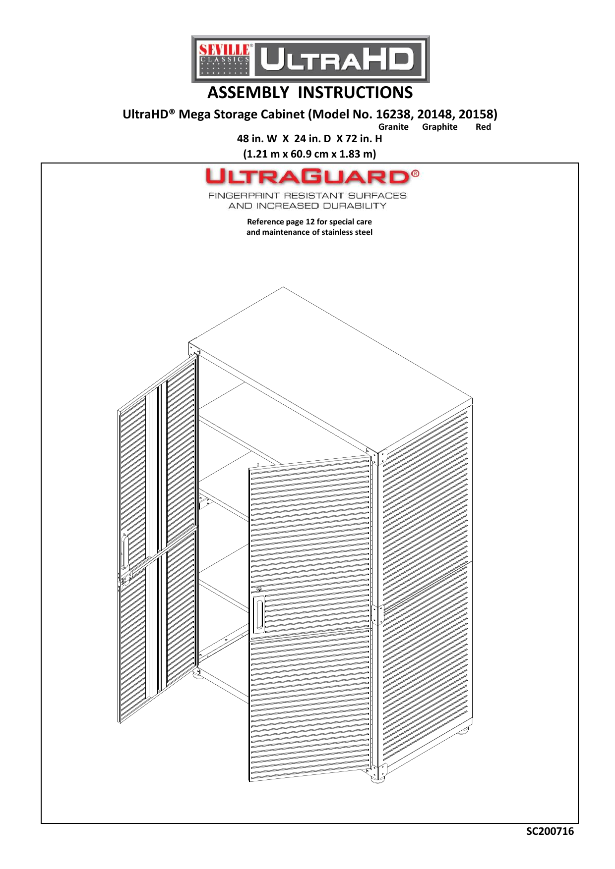 Seville Ultrahd Mega Storage Assembly Instructions Pdf www