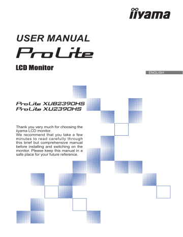 Iiyama Prolite Xu2390hs B1 User Manual Manualzz
